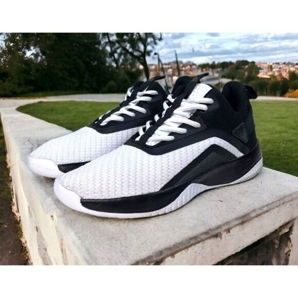 RBX live life active running white and black Gold Logo shoes Mens 11 Athletic - Picture 1 of 8